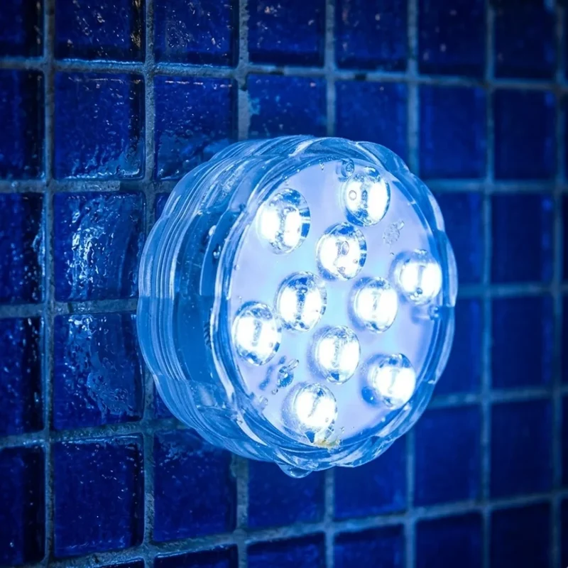 Onderwaterlamp RGB LED 10 Kleuren met Afstandsbediening Zuignap voor Zwembad Vijver Aquarium Decoratieve Verlichting | Sansoti