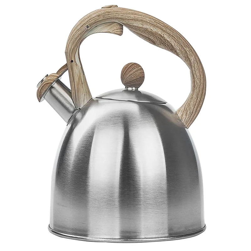 Altom Design Alex fluitketel geborsteld RVS / bruin 2.3 Liter - ook geschikt voor inductie