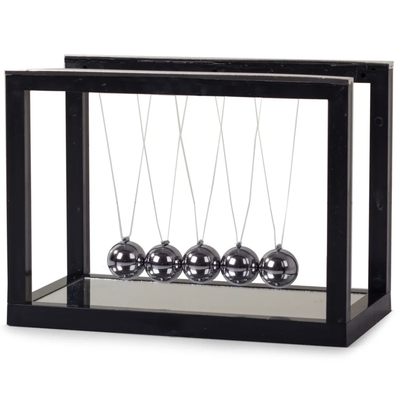 Newton pendel balance ballen zwarte basis