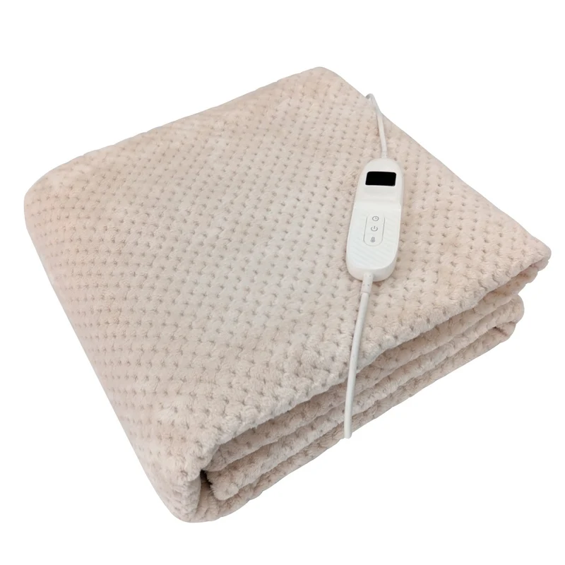 Botti Medic Series Hestio elektrische verwarmingsdeken – 160W – 9 standen – 180 × 130 cm – Beige fleece – Veilig & energiezuinig