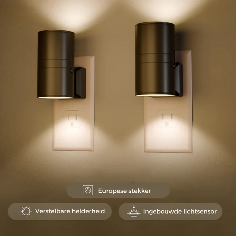 Automatische Nachtlamp met Lichtsensor – Zonsopgang Zonsondergang Schakelaar – Praktische Verlichting | Sansoti