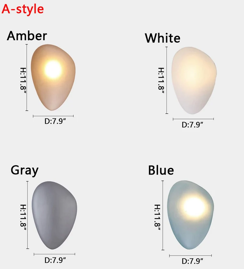 Moderne Glazen Wandlamp met Sfeervolle Ovale Kap – Stijlvolle Minimalistische Verlichting voor Hal Slaapkamer Woonkamer | Sansoti