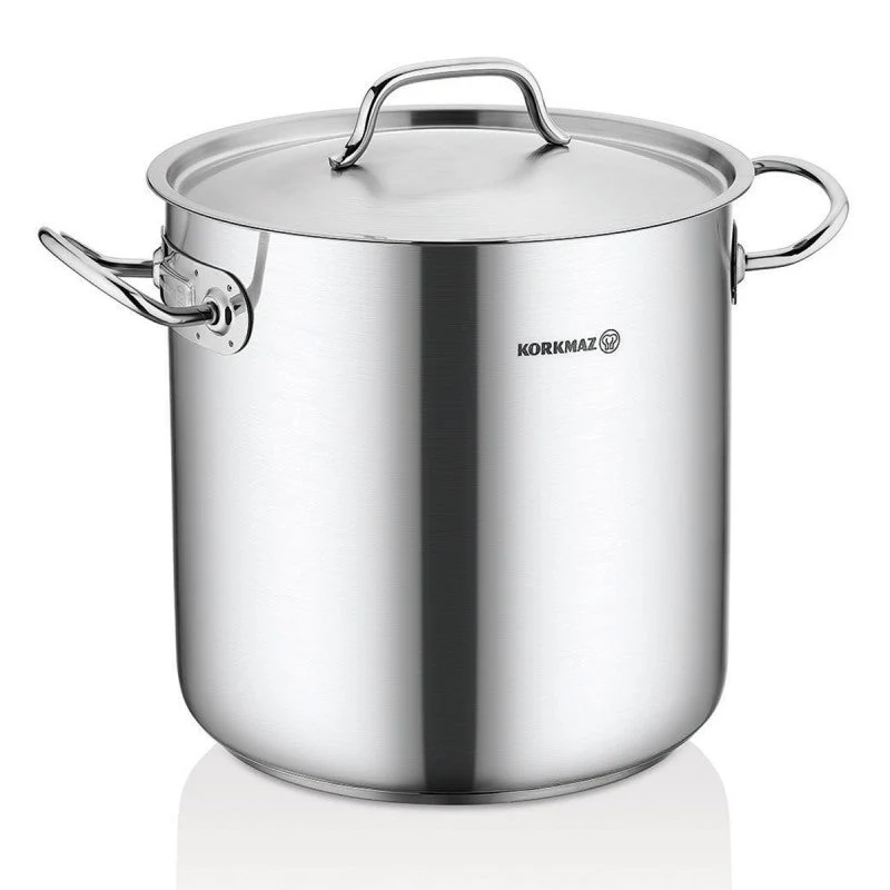 Korkmaz Gastro Proline RVS XXL kookpan/soeppan groot 26L 32 x 32 cm