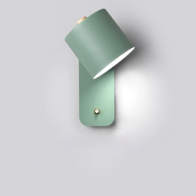 Wandlamp Hout Metaal Verstelbare Kap Schakelaar E27 Fitting Nordic Design Slaapkamer Hal Leesverlichting | Sansoti