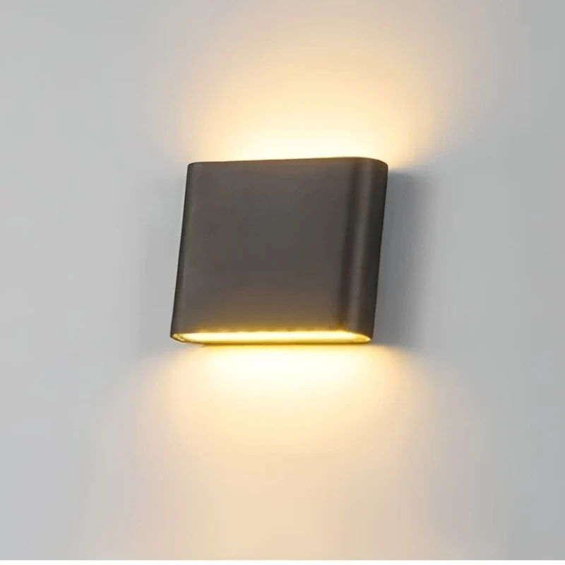 Buitenwandlamp LED IP65 Waterdicht Aluminium Zwart Wit Grijs voor Tuin Terras Veranda Modern Design 6W 12W | Sansoti