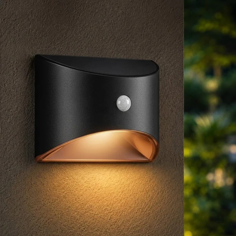 Zonne-energie Buitenlamp met Bewegingssensor IP65 Waterdicht LED Verlichting voor Tuin Muur Pad Oprit | Sansoti