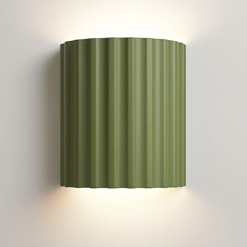 Wandlamp Geribbeld Hars G9 Pastellicht Omhoog Omlaag Verlichting Gangen Slaapkamer Trappenhuis Kinderkamer | Sansoti