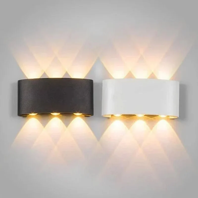 Waterdichte LED Wandlamp Aluminium Binnen Buiten Moderne Verlichting IP65 Sfeerlicht Tuin Terras Gevel | Sansoti