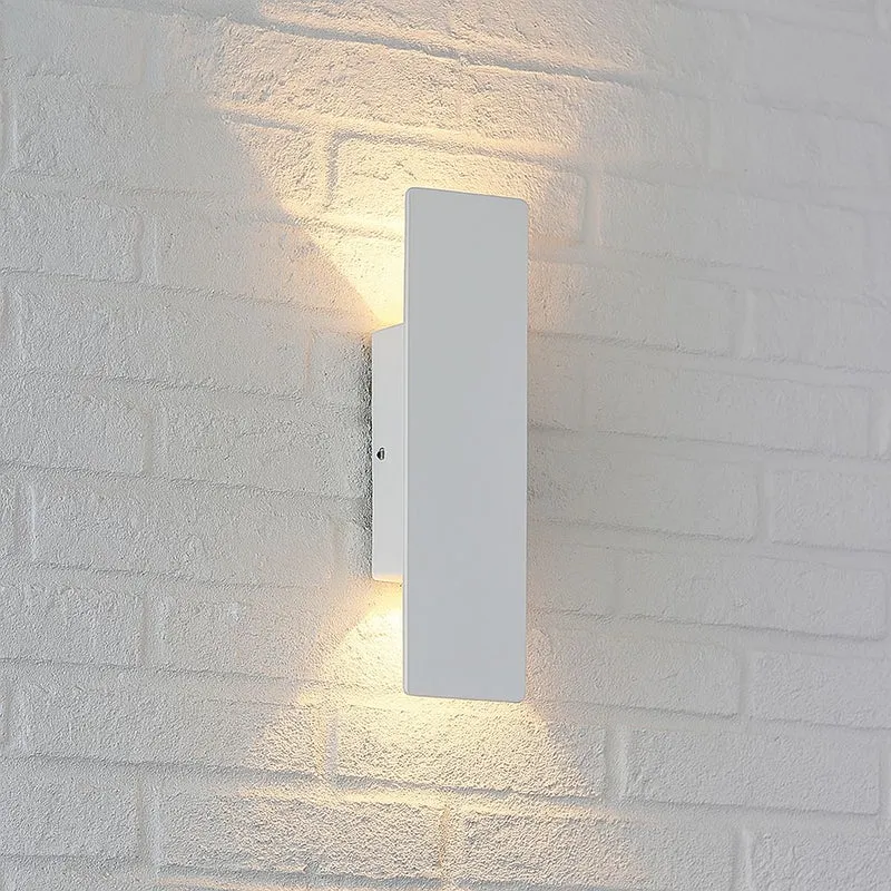 Weerbestendige Aluminium Wandlamp LED voor Buiten Wit 20.5-61cm IP65 Waterdicht Tuinverlichting Buitenlamp | Sansoti
