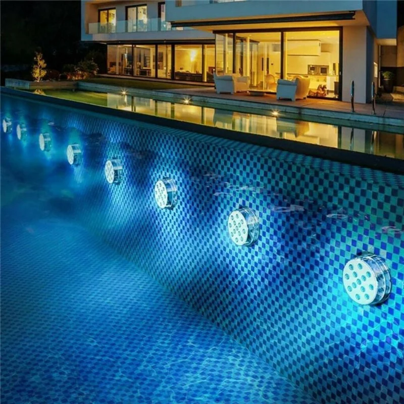 Onderwaterlamp LED Zwembad RGB met Afstandsbediening 13 Kleuren Waterdicht IP68 Decoratieverlichting | Sansoti