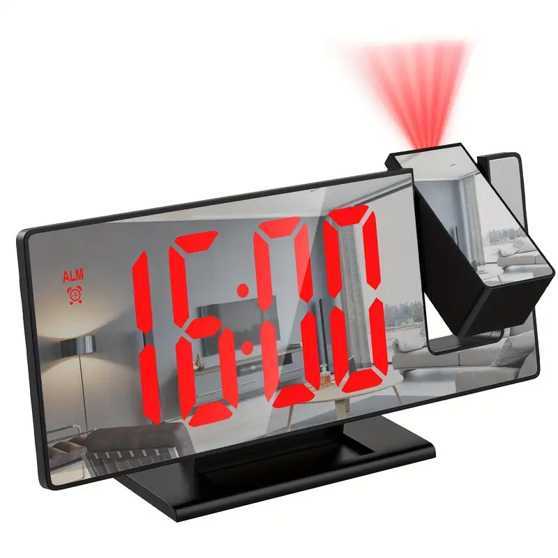 180° LED Projectie Wekker | Snooze & Temperatuurweergave