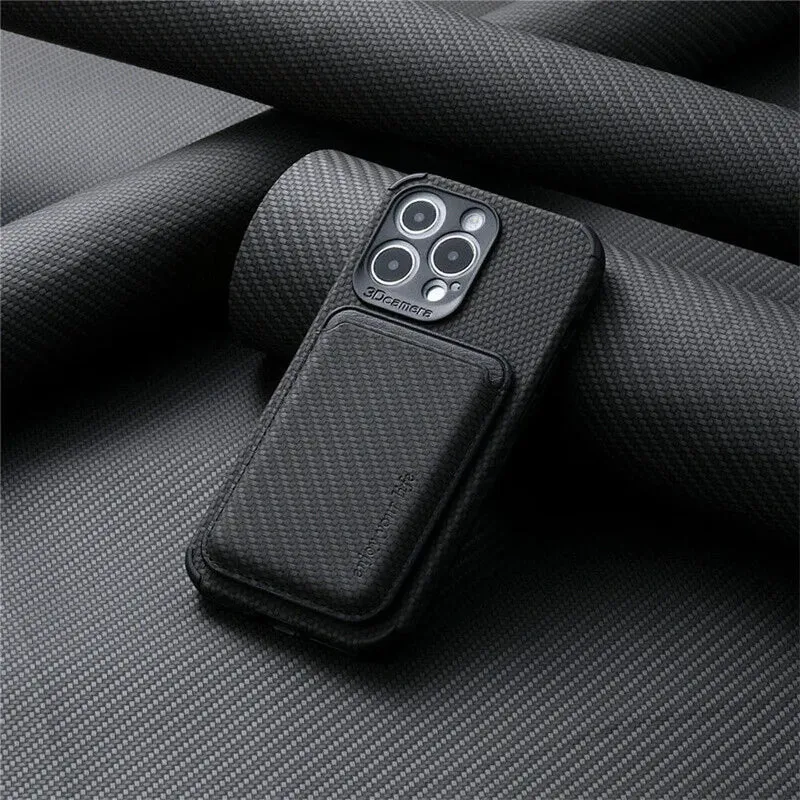 Magnetische iPhone Hoes met Kaarthouder MagSafe Compatibel Slank Design Draadloos Opladen Bescherming | Sansoti
