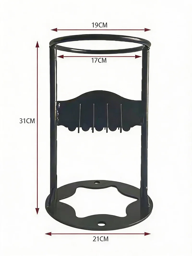 Handmatige Houtsplijter Staal 20cm Diameter Zwart Haardhout Openhaard Camping Tuin Veilig Compact Kloofwig | Sansoti