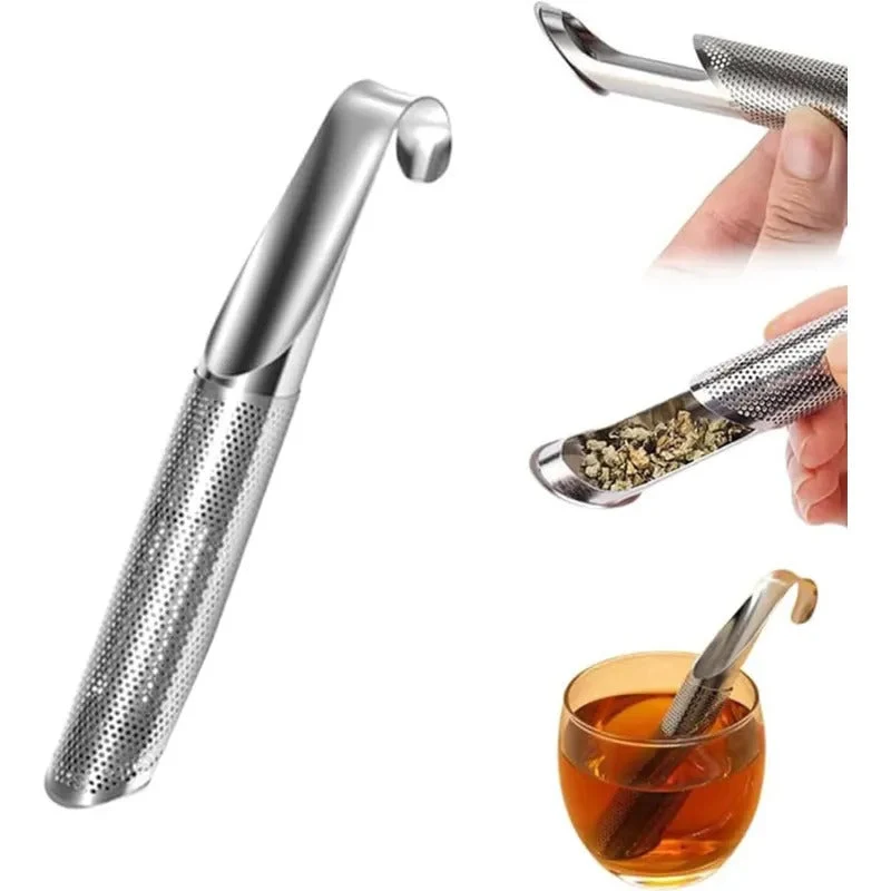 Thee-ei van Roestvrij Staal (Set van 2) – Fijnmazig Thee-infuser voor Losse Thee | Sansoti