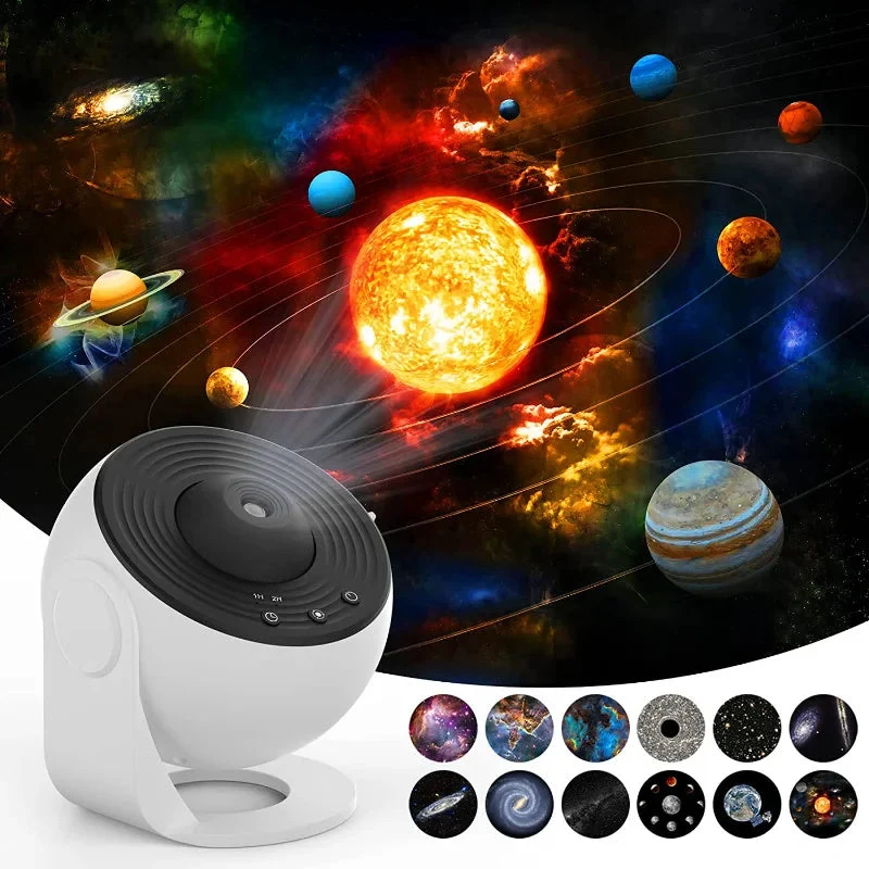 Galaxyprojectie Sterrenhemel Projector met Verwisselbare Schijven – Ruimtevisualisatie voor Kinderen en Volwassenen | Sansoti