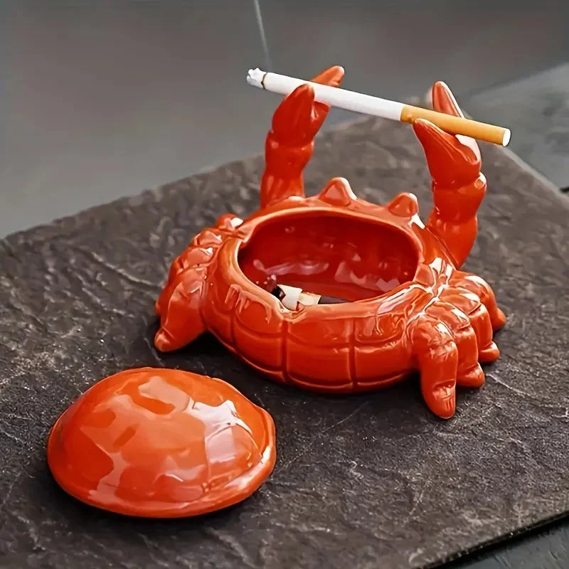 Keramische Krab Asbak - Uniek Ontwerp - Decoratief