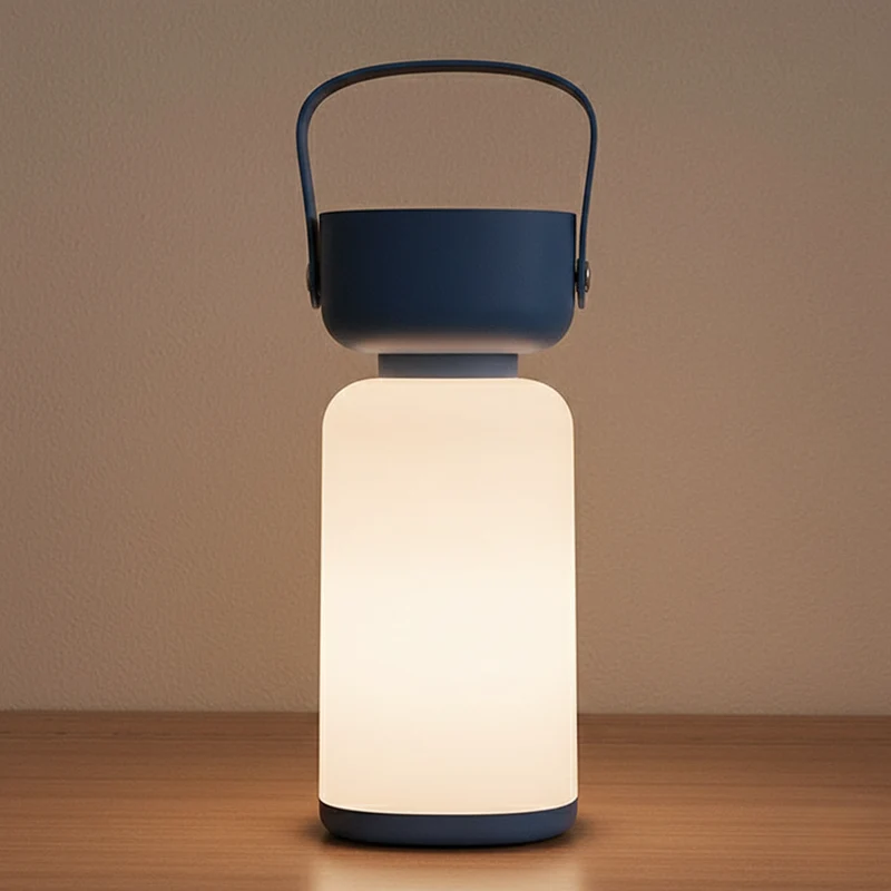 Draagbare LED Tafellamp Cilinder – Waterdicht Modern Design Oplaadbaar USB | Sansoti