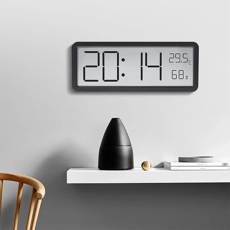 Grote Digitale Wanduhr - LED Zeeer Met Temperatuur