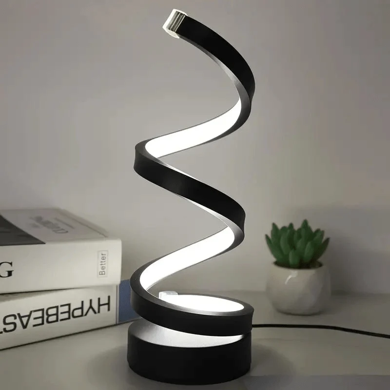 Spiraal LED Tafellamp | Modern Design | Dimbaar