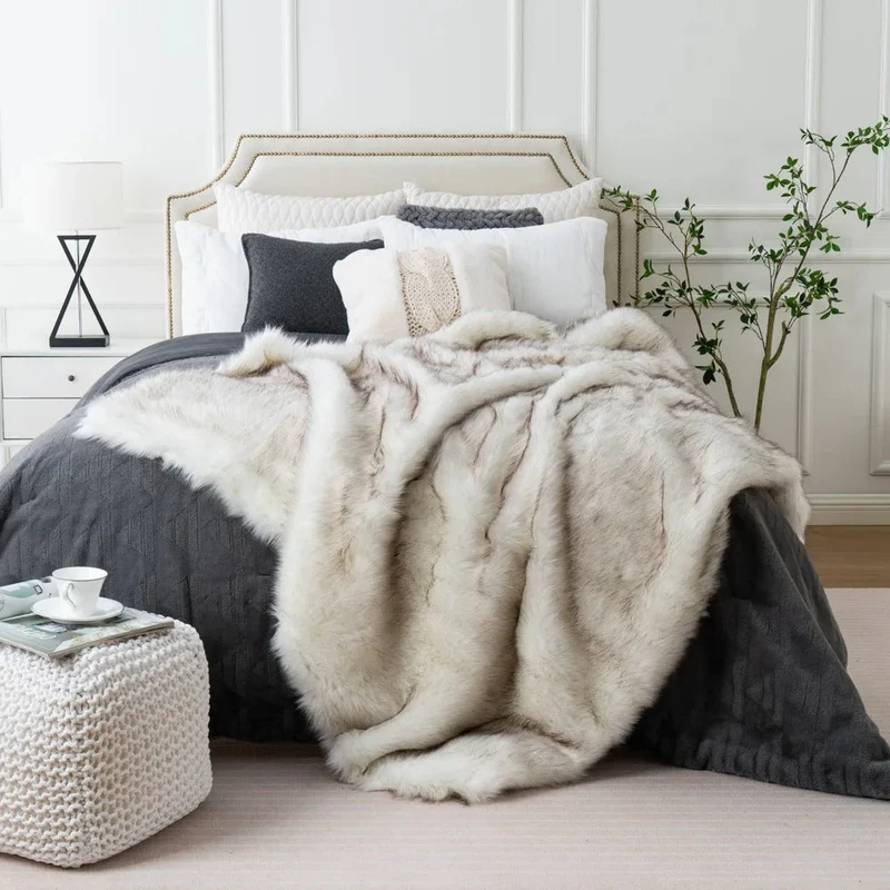 Luxe Imitatiebont Deken - Warmte & Stijl voor Jouw Huis