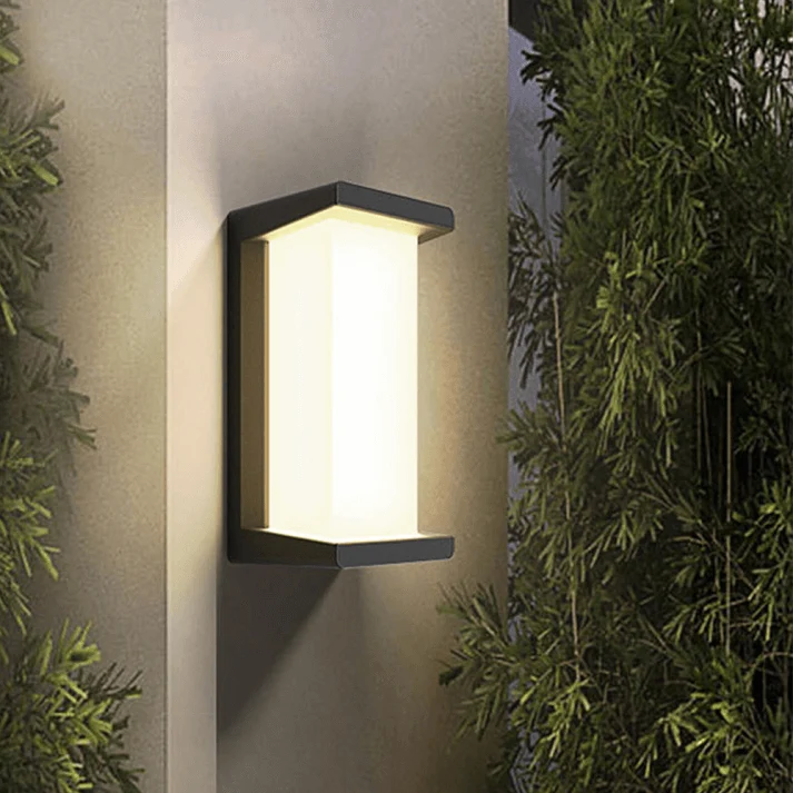 Moderne Buitenwandlamp Zwart-Wit - Tuinverlichting