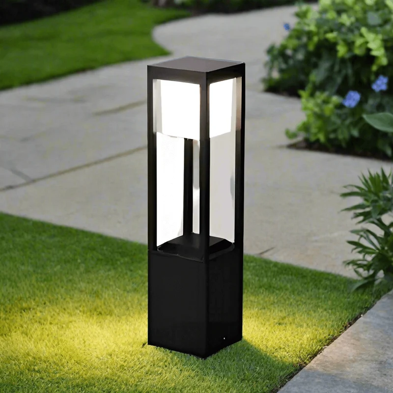 Kubusvormige Buitenlamp op Zonne-energie (60cm)