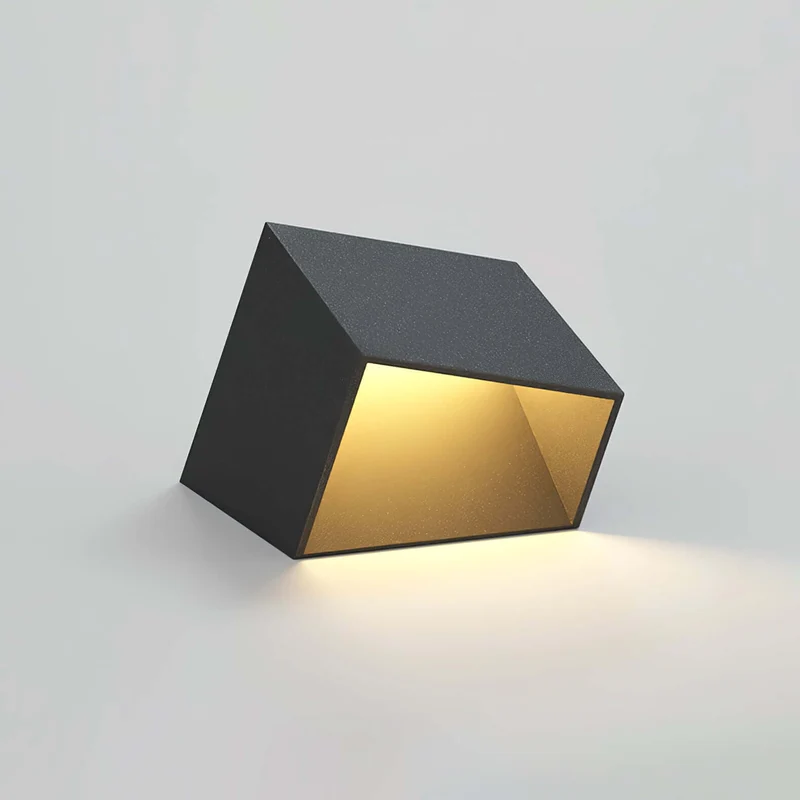 Kubusvormige Tuinlamp op Solar Energie