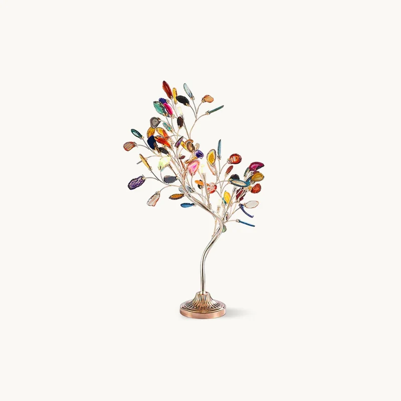 Agaat Kroonluchter – Natuursteen Hanglamp met Rozégouden Frame voor Hoge Ruimtes – Ø 65 cm & Ø 85 cm | Sansoti