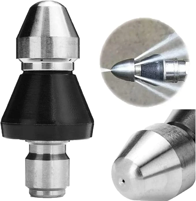 Hogedruk Afvoerreinigers-Sproeikop 1/2"-3/4" met Achterwaartse Waterjets voor Verstopte Leidingen | Sansoti