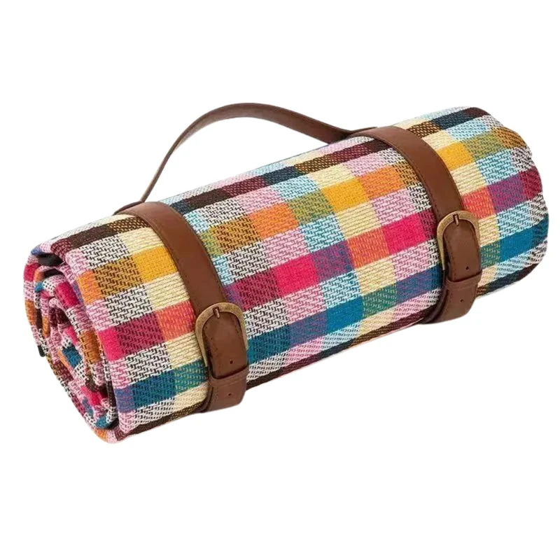 Waterdichte Opvouwbare Picknickkleed voor Buiten – Zachte Bovenzijde PEVA Onderzijde – Compact Draagbaar Strandkleed voor Picknick Camping Park | Sansoti