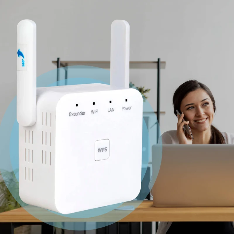 Dual-Band WiFi Signaalversterker voor Volledig Bereik in Huis | Sansoti