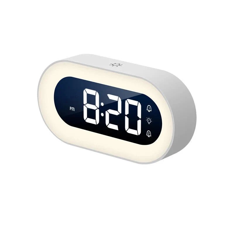 Digitale Wekker met Lichtsimulatie en Natuurgeluiden Oplaadbaar Dawn Alarm | Sansoti