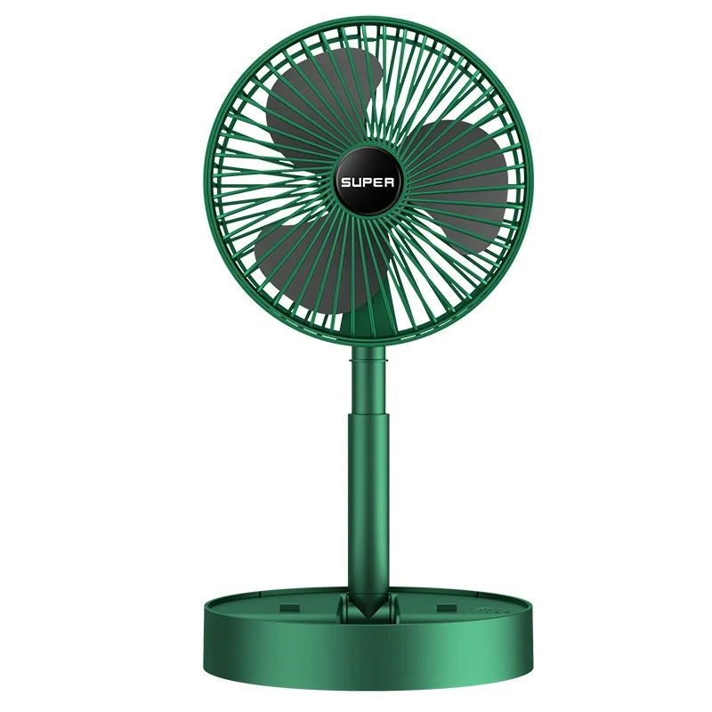 Draagbare Opvouwbare USB Ventilator 4 Snelheden Fluistermotor Oplaadbaar Compact Koel Design Bureau Reis | Sansoti