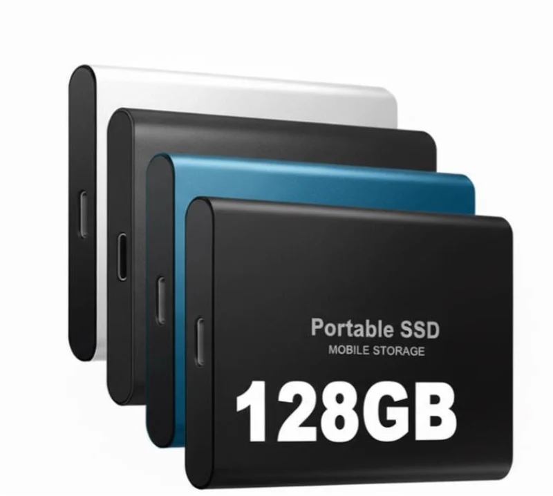 Externe SSD 128GB – Draagbare USB-C Opslag tot 1050 MB/s | Sansoti