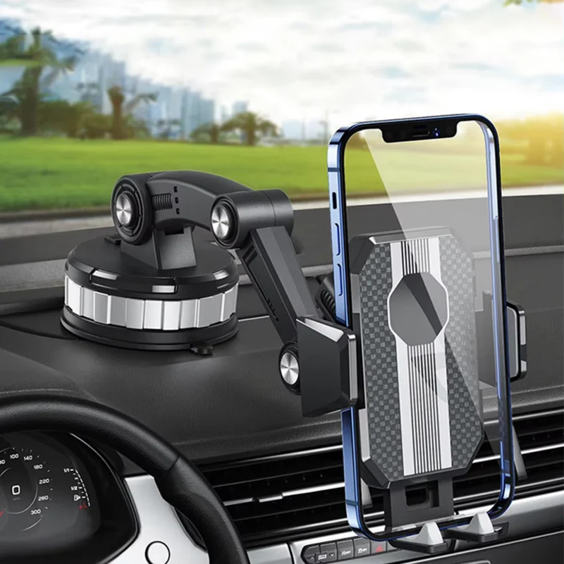Universele Telefoonhouder voor in de Auto - Verstelbaar 360° Draaibaar Dashboard & Voorruit Mount | Sansoti