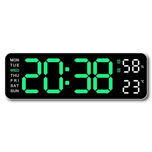 Grote Digitale Wekker | Multifunctioneel Display | USB-voeding