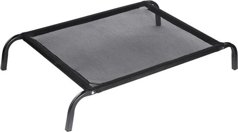 Livista® Vierseizoenen Huisdierbed - Afneembaar en Wasbaar - Verhoogd en Vochtbestendig - Geschikt voor Grote Honden - Maximale Draagkracht 100 kg - Afmetingen 122x70 cm - Zwart