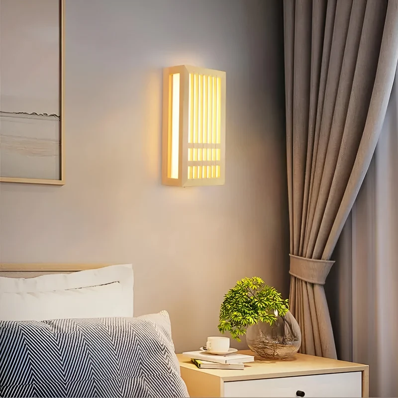 AcryWood - Japanse houten wandlamp met acryl