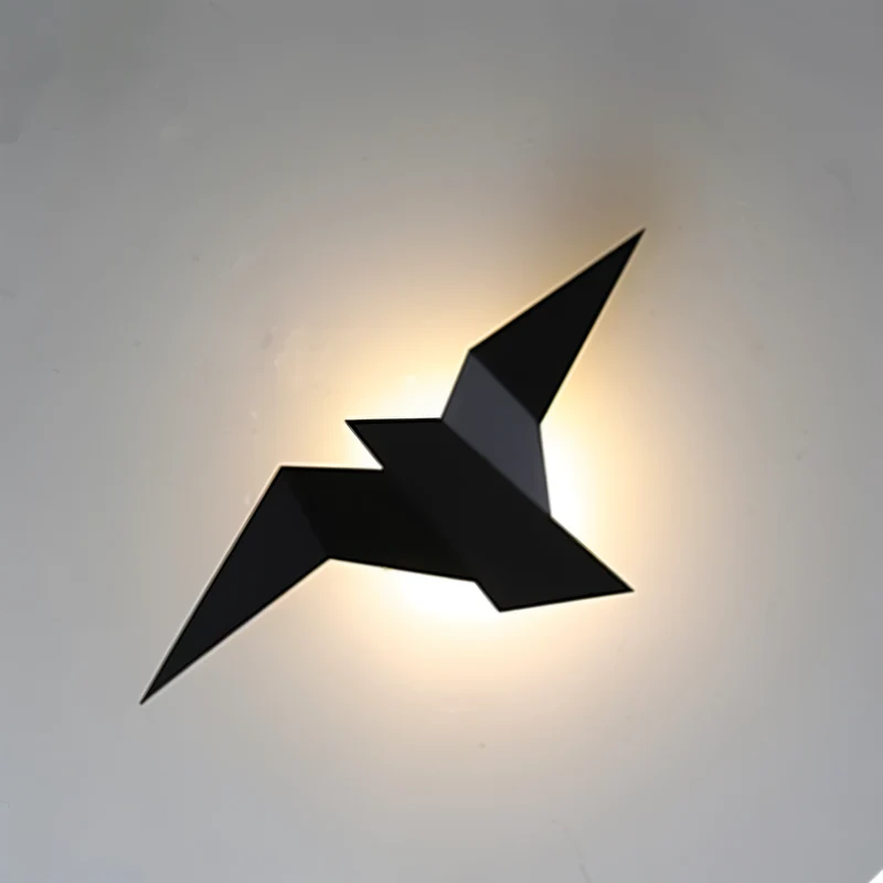 FeatherLux - Geometrische origami vogel wandlamp
