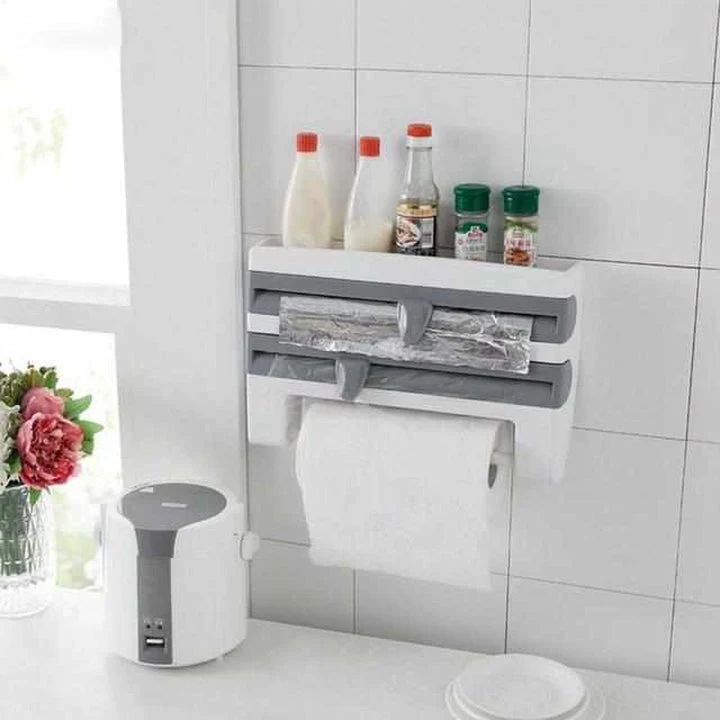 RollerRack - Multifunctionele keukenrolhouder met foliesnijder
