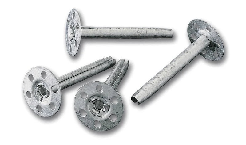 Metaalpluggen polyboard 50 mm - Gegalvaniseerd - 20 stuks