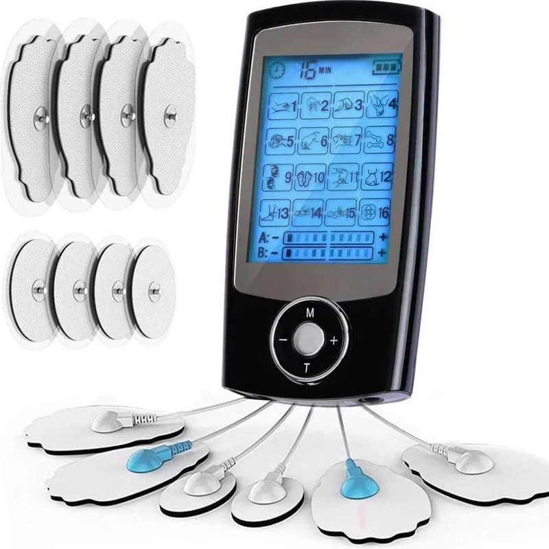 Livista Tens Apparaat - EMS Therapie - Elektrische Spier Stimulator 16 modus Elektrodentherapie voor Spierstimulatie (EMS) & Pijnverlichting Pijn Therapie - Massage Apparaat - Nekmassage - Voetmassage - Acupressuur