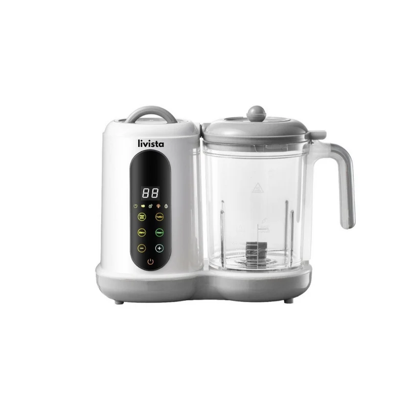 Livista® - Baby Blender en Stoomkoker – Grote Capaciteit – Babyvoeding Verwerkingsmachine – Stomen, Mixen en Verwarmen – Voor Gezonde Babyvoeding