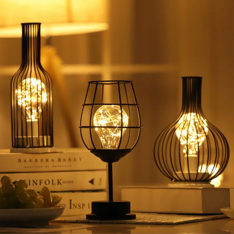 Draadloze led tafellamp van staal – sfeerverlichting zonder snoer voor woonkamer, slaapkamer en tafel | Sansoti