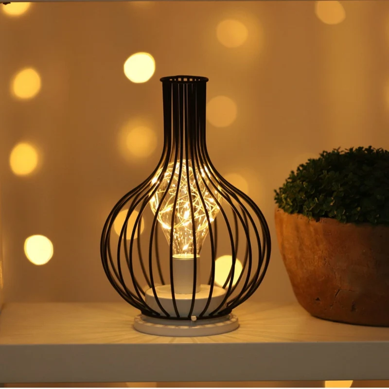 Draadloze led tafellamp van staal – sfeerverlichting zonder snoer voor woonkamer, slaapkamer en tafel | Sansoti