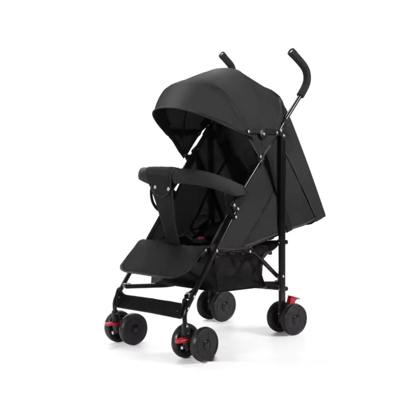 Livista Lichtgewicht Kinderwagen Buggy – Verstelbare Rugleuning 95°-175° – Compact en Comfortabel – 6-36 Maanden – Max. 15 kg– Zwart