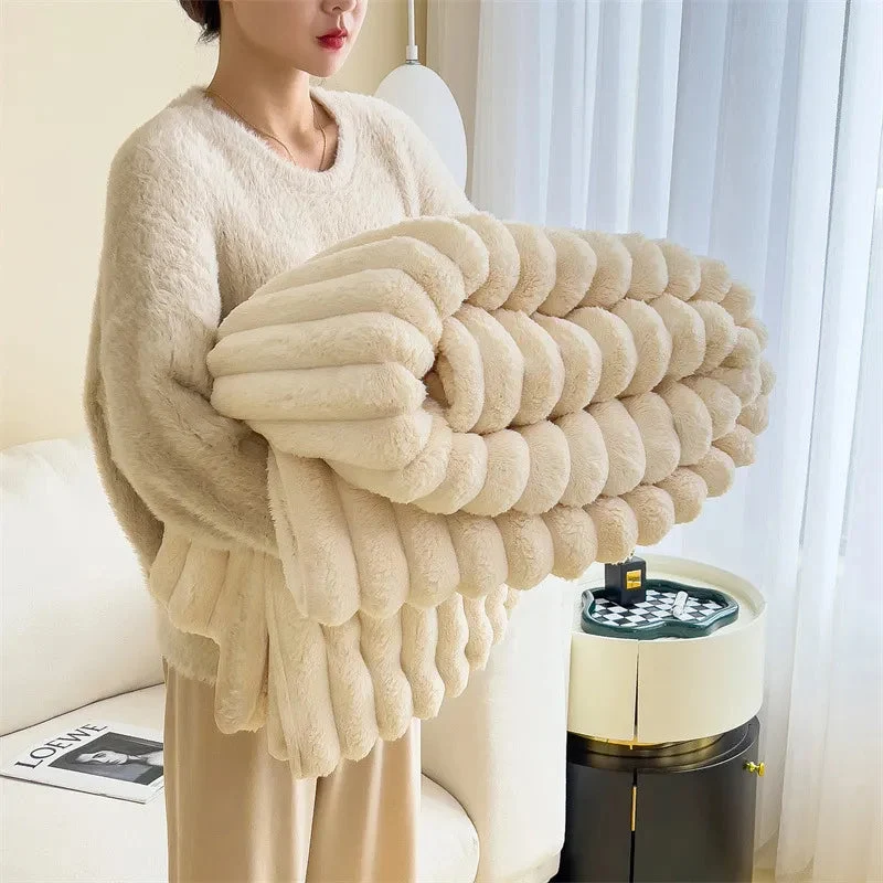 Sansoti - Luxe Imitatiebont Deken – Extra Zacht & Warm voor Bank en Bed