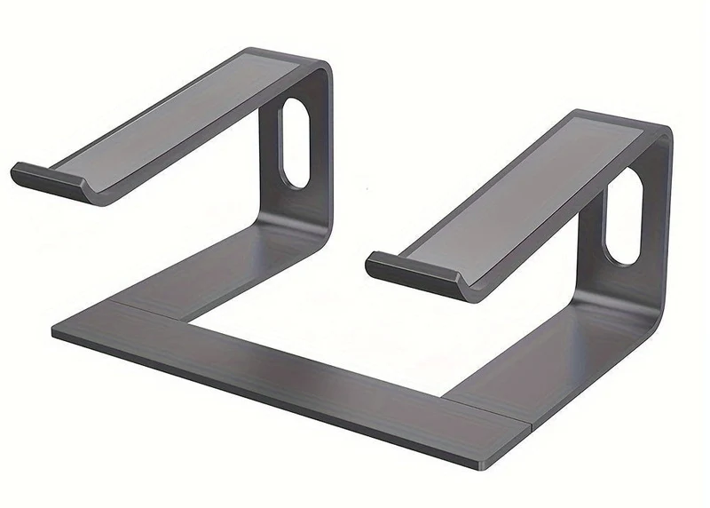 Aluminium laptopstandaard met ergonomisch ontwerp en ventilatie voor bureau en thuiswerken | Sansoti