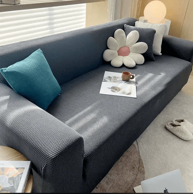 Bankbeschermer met Antislip – Luxe Geribde Bankhoes voor Bescherming & Comfort | Sansoti
