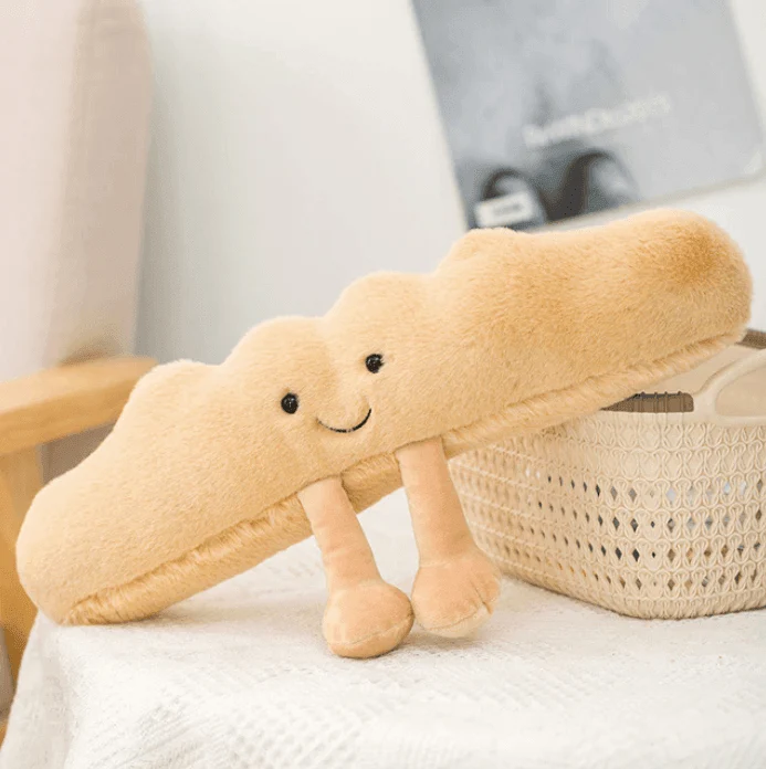 Zacht pluche knuffelbrood in speelse vormen voor kinderen en volwassenen | Sansoti